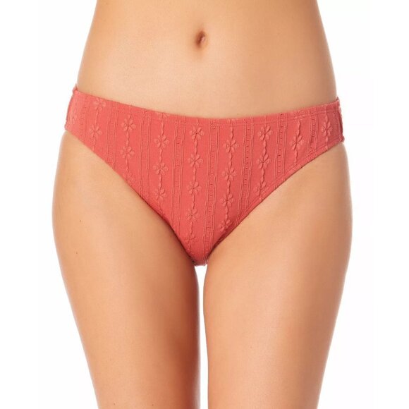 California Waves Juniors Size Medium Textured Hipster Bikini Swim Bottoms 1862 - Picture 1 of 6